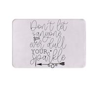 Alfombrilla De Baño No Dejes Que Nadie Apague Tu Brillo. Felpudos para Entrada De Casa Absorbente Lavable A Máquina Alfombra Limpia, para Puerta, Pasillo, Terraza, 40x60cm