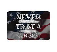 Alfombrilla De Baño Nunca Confíes En Un Narcisista. Felpudos para Entrada De Casa Lavable A Máquina Antideslizante Alfombra Limpia, para Terraza, Bañera, Ducha, 40x60cm