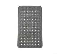 Alfombrilla de baño para personas mayores, niños, 40 x 70 cm, segura (gris) | 200 ventosas, agarre firme en superficies lisas, probado para ASTM F462, evita resbalones, ideal para familias