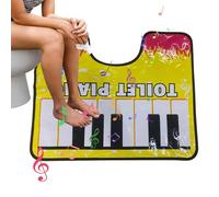 Alfombrilla de baño para Piano - Piano Divertido para IR al baño | Alfombra debaño Humor | Alfombramusical con Sonido de Humor parabaño, inodoros creativos, Alfombra para Suelo de Juegos con escaló