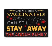 Alfombrilla De Baño Personalized We Have Been Vaccinated But Some of You Can Still Stay Away Felpudo Impermeable Estera De Entrada Lavable Alfombra Entrada para Cocina Entrada Casa 40X60 CM