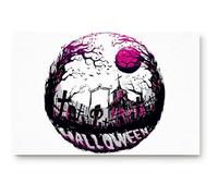 Alfombrilla De Baño Scary Halloween Moon Night Alfombra Entrada Impermeable Estera De Entrada Lavable Felpudo Interior por Dormitorio Entrada Casa Cocina 40X60 CM