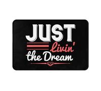 Alfombrilla De Baño Simplemente Viviendo El Sueño Alfombra Baño Absorbente Personalizado Tapete Mascotas, para Pasillo, Cocina, Ducha, 40x60cm