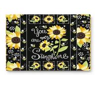 Alfombrilla De Baño Sunflowers Bees You Are My Sunshine Doormats Lavable Felpudo Exterior Impermeable Felpudo Interior por Puerta Exterior Dormitorio Entrada Casa 40X60 CM