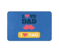 Alfombrilla De Baño Te Quiero, Papá. Te Quiero, Papá. Feliz Día del Padre. Alfombra Baño Personalizado Microfibra Alfombra Interior, para Bañera, Ducha, Dormitorio, 40x60cm