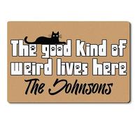 Alfombrilla De Baño The Good Kind of Weird Lives Here Estera De Entrada Impermeable Alfombra Entrada Absorbente Doormats para Cocina Pasillo Puerta Exterior 40X60 CM