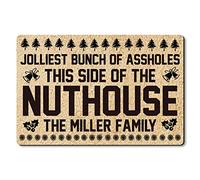 Alfombrilla De Baño The Jolliest Bunch of Assholes Felpudo Atrapar Suciedad Estera De Entrada Lavable Doormats para Entrada Casa Cocina Pasillo 40X60 CM