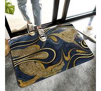 Alfombrilla De Baño The Texture of Marble Black Background Alfombra Entrada Absorbente Estera De Entrada Lavable A Máquina Doormats por Puerta Dormitorio Interior 40X60 CM
