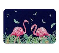 Alfombrilla De Baño Tropical Flamingo Lovers Felpudo Exterior Atrapar Suciedad Doormats Impermeable Felpudo Interior por Puerta Exterior Entrada Casa Dormitorio 40X60 CM