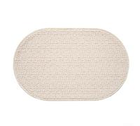Alfombrilla de baño ultra absorbente blanca con respaldo antideslizante para suelos húmedos, alfombra de fibra de poliéster de felpa suave, fácil cuidado, 80 cm (60 x 90 cm, blanco)