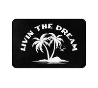 Alfombrilla De Baño Viviendo El Sueño Playa Felpudos para Entrada De Casa Lavable A Máquina Antideslizante Alfombra Interior, para Bañera, Interior O Exterior, Pasillo, 40x60cm