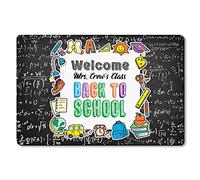 Alfombrilla De Baño Welcome To Back To School Classroom Doormats Absorbente Felpudo Lavable Estera De Entrada para Puerta Exterior Dormitorio Entrada Casa 40X60 CM