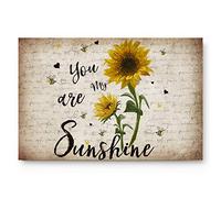 Alfombrilla De Baño You Are My Shine Sunflowers Alfombra Entrada Antideslizante Felpudo Interior Absorbente Doormats por Entrada Casa Dormitorio Pasillo 40X60 CM