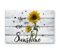 Alfombrilla De Baño You Are My Sunshine Sunflowers Alfombra Entrada Impermeable Felpudo Interior Lavable Doormats por Cocina Dormitorio Pasillo 40X60 CM