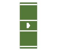 Alfombrilla de bateo para béisbol - Súper antideslizante para césped artificial, entrenamiento de swing,134,6 x 30 x 0,5 cm para béisbol - Para Entrenar Swing de Golf, Pitching, en Jardín, Interior, E