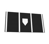 Alfombrilla de béisbol de polipropileno permanente de 120 x 200 cm, transportable con respaldo opcional para un agarre reforzado, antideslizante