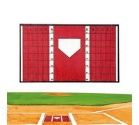 Alfombrilla de béisbol y sóftbol, con guía de alineación, equipo de práctica deportiva | Alfombrilla de práctica de bateo de béisbol - para mujeres, hombres, principiantes, profesionales, padre, madre