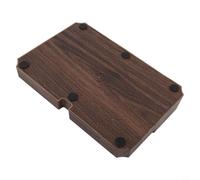 Alfombrilla de café espresso con base antideslizante de silicona extraíble, multifuncional de 51 mm/53 mm/58 mm para baristas domésticos, madera de nogal G