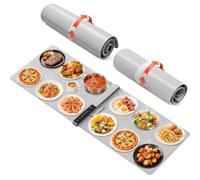 Alfombrilla de calentamiento para alimentos, extra grande, 124,5 x 40,6 cm | Platos de chafing para bufé, calentadores de alimentos enrollables, almohadilla térmica portátil para fiestas