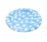 Alfombrilla de cama de gel refrescante para mascotas para gatos y perros, almohadilla de dormir redonda de PVC suave con relleno de algodón PP, enfriador de perrera de verano no eléctrico para uso en