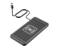 Alfombrilla de carga inalámbrica para coche - Dispositivo de carga rápida de 15 W, soporte antideslizante para salpicadero, base universal Qi con potencia por sensor inteligente | Alfombra d