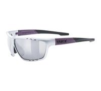 uvex sportstyle 706, gafas deportivas unisex, de espejo, campo de visión antivaho, silver plum matt/silver, one size