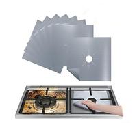 Alfombrilla de cocina de gas, fácil de quitar y limpiar, resistente a altas temperaturas, apta para todas las cocinas (beige)