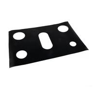 Alfombrilla de cocina resistente a las manchas de 5 agujeros hecha de fibra de vidrio flexible para una integración perfecta en superficies de estufas de gas (negro)