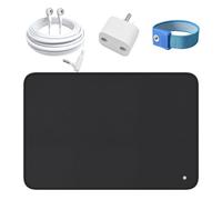 Alfombrilla de conexión a tierra con cable de conexión a tierra y adaptador de conexión a tierra, recuperación de EMF para terapia de pies, tapete conductor universal para dormir