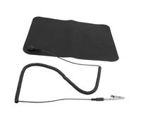 Alfombrilla de Conexión a Tierra para Escritorio, Alfombrilla de Ratón para Juegos de Piel Sintética con Cable de Conexión a Tierra, Reduce la Electricidad Estática, Reduce la