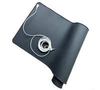 Alfombrilla de conexión a tierra para interiores con cable de 4,5 m para conexión a tierra de pared, soporta el intercambio eléctrico cuerpo-tierra durante el descanso o la actividad (30 x 100)