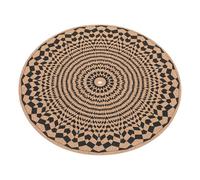 Alfombrilla de Corcho Flores para Tocadiscos de 12 Pulgadas | Reducción de Estática, Mejora el Sonido, Superficie Lisa, Color Caqui, para Vinilo y Limpieza Profesional