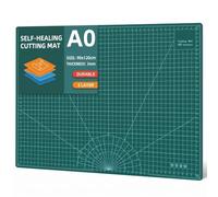 Alfombrilla de corte A0, autocurativa, 90 x 120 cm, base de corte de 3 mm | Gran base para manualidades en ambos lados con cuadrícula para cortar, coser, acolchar, modelismo, protector de mesa