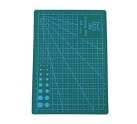 Alfombrilla de corte Cutting Mat - 21 x 15 cm - ambos lados cuadrícula y marcas para cortes profesional - PVC - autorreparable superficie(Verde)