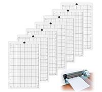 Alfombrilla de corte para Silhouette Cameo 4/3/2/1 Explore, 8 x 12 pulgadas, alfombrilla de corte de repuesto, alfombrilla con rejilla de medición, adhesivo mate, esteras de corte rasterizadas,