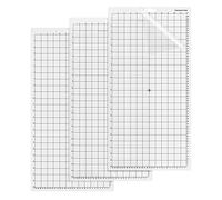 Alfombrilla de Corte Plotter para Silhouette Cameo 4/3/2/1, 30,5 x 61 cm (12x24 Pulgadas), Alfombrilla Adhesiva StandardGrip, con Cuadrícula de Medición, Paquete de 3