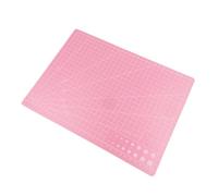 Alfombrilla de Corte Tapete de corte A3/A4/A5, tapete costura un solo lado, tabla for tela y artesanía, herramienta arte DIY(Pink,A4 Middle)
