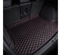 Alfombrilla de Cuero para Maletero de Coche para Fo-rd kuga 2019-2023, Impermeable Protectora Estera, Antideslizante Bandeja Forro, Personalizadas Accesorios Interiores,Black-Red