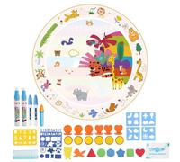 Alfombrilla de dibujo de agua, alfombrilla de pintura de agua, para niños creativos y divertidos, juguete de color Doodle, ligero, portátil para niños y adultos
