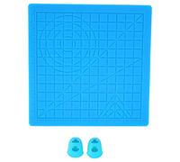 Alfombrilla de diseño 3D, Alfombrilla para bolígrafos de impresión 3D de silicona con tapas para los dedos, Alfombrilla de silicona flexible para plantillas básicas 3D, Dibujos de múltiples formas par