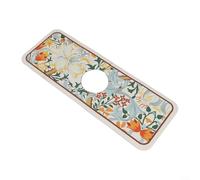 Alfombrilla de drenaje antideslizante para fregadero con núcleo de barro de diatomea, almohadilla de mesa absorbente de agua para secar encimera en cocina o baño (A)