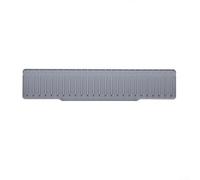 Alfombrilla de Drenaje de Silicona 50x10cm para Fregadero, para secador Anti Salpicaduras para Encimera de Cocina y Baño, Bandeja Flexible Gris o Beige(Grey)