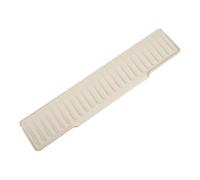 Alfombrilla de drenaje para fregadero de cocina, colocación frontal y lateral con silicona homogénea para un rendimiento constante con el tiempo (blanco - 50 x 10 cm)