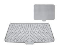 Alfombrilla de drenaje para platos - Almohadilla de secado, alfombrilla de silicona para encimera de cocina | Esterilla de secado de platos de cocina, estera rectangular para escurrir, bandeja