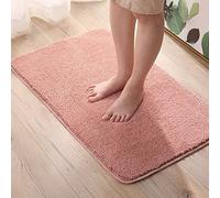 Alfombrilla de Ducha, Alfombra de Ducha Absorbente, alfombras baño Microfibra Suave, Alfombra, Alfombrillas Que no se desprenden, for(Pink,40x60cm)