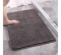 Alfombrilla de Ducha, Alfombra de Ducha Absorbente, alfombras baño Microfibra Suave, Alfombra, Alfombrillas Que no se desprenden, for(Dark Grey,50x80cm)