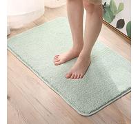 Alfombrilla de Ducha, Alfombra de Ducha súper Absorbente, alfombras baño Microfibra Suave, Alfombra, Alfombrillas Que no se desprenden, for(Light Green,60x90cm)