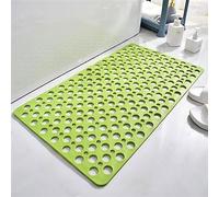 Alfombrilla de Ducha Cuadrada Antideslizante, Alfombrilla de baño Antideslizante de TPE con ventosas y Orificios de Drenaje, Alfombrilla para bañera, Lavable a máquina (Color: Verde, Tamaño: