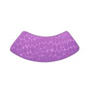 Alfombrilla de Ducha Curva Curved Scalloped Mat Non-Slip Bathroom Floor Mat Toilet Shower Bath Ma(Purple 60x100x30cm)