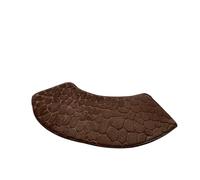 Alfombrilla de Ducha Curva de cuadrante, práctica Alfombrilla de baño Curva, Felpudo Grueso para Ducha, Antideslizante y Absorbente para el Suelo del baño (café).